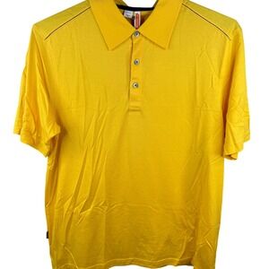 CBUK Short‎ Sleeve Golf Polo Shirt Yellow Men's XXL